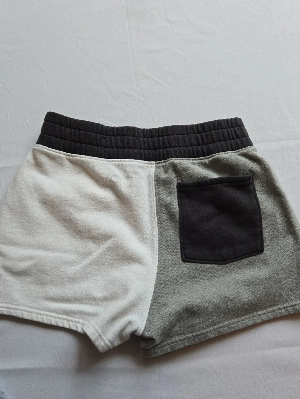 Hollister Two-Tone Gray and White Cozy Shorts